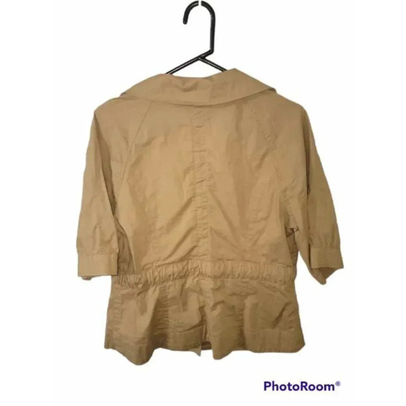 Lane Bryant Women’s Outerwear Khaki Safari Drawstring ￼Jacket Size 16 - Picture 6 of 6